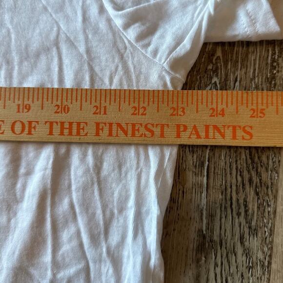 True Religion Basic White Short Sleeve T-Shirt XL Crew Neck Gold Print Logo - Picture 6 of 7